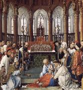 Rogier van der Weyden The Exhumation of Saint Hubert France oil painting artist